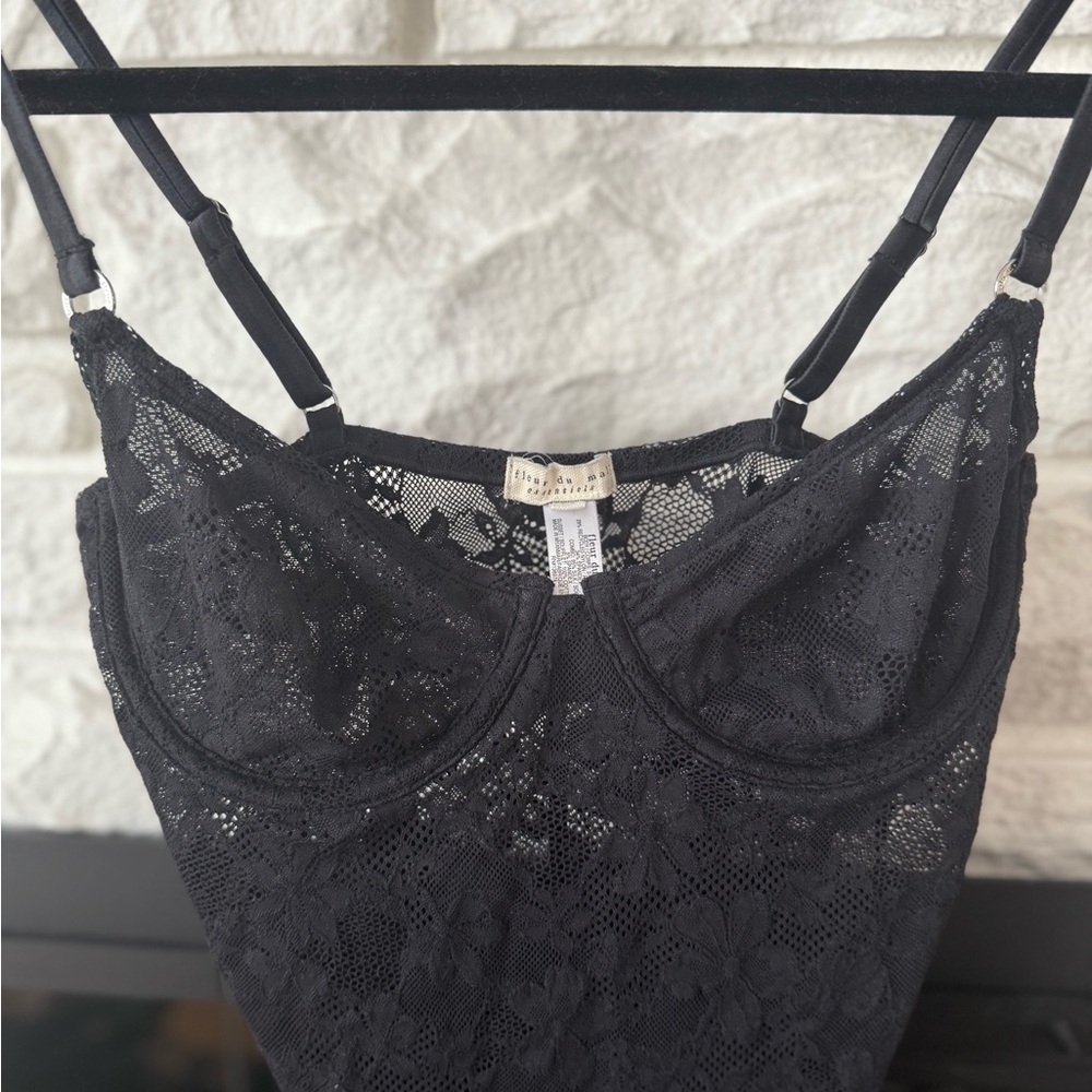 Black Lace Women Intimate by Fleur Du Mal. Never Worn